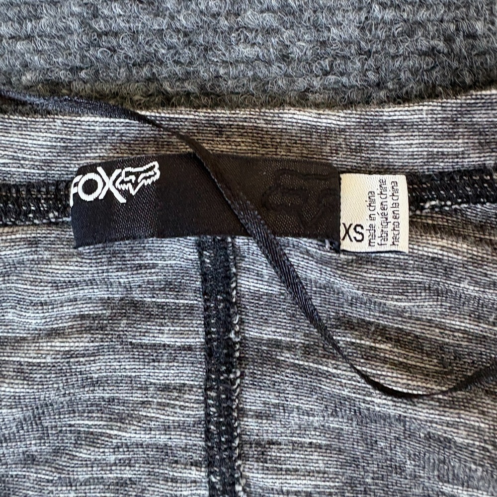 Fox Racing Shirt Womens XS Heather Gray Raglan Sleeve Activewear‎ Performance - Picture 5 of 8